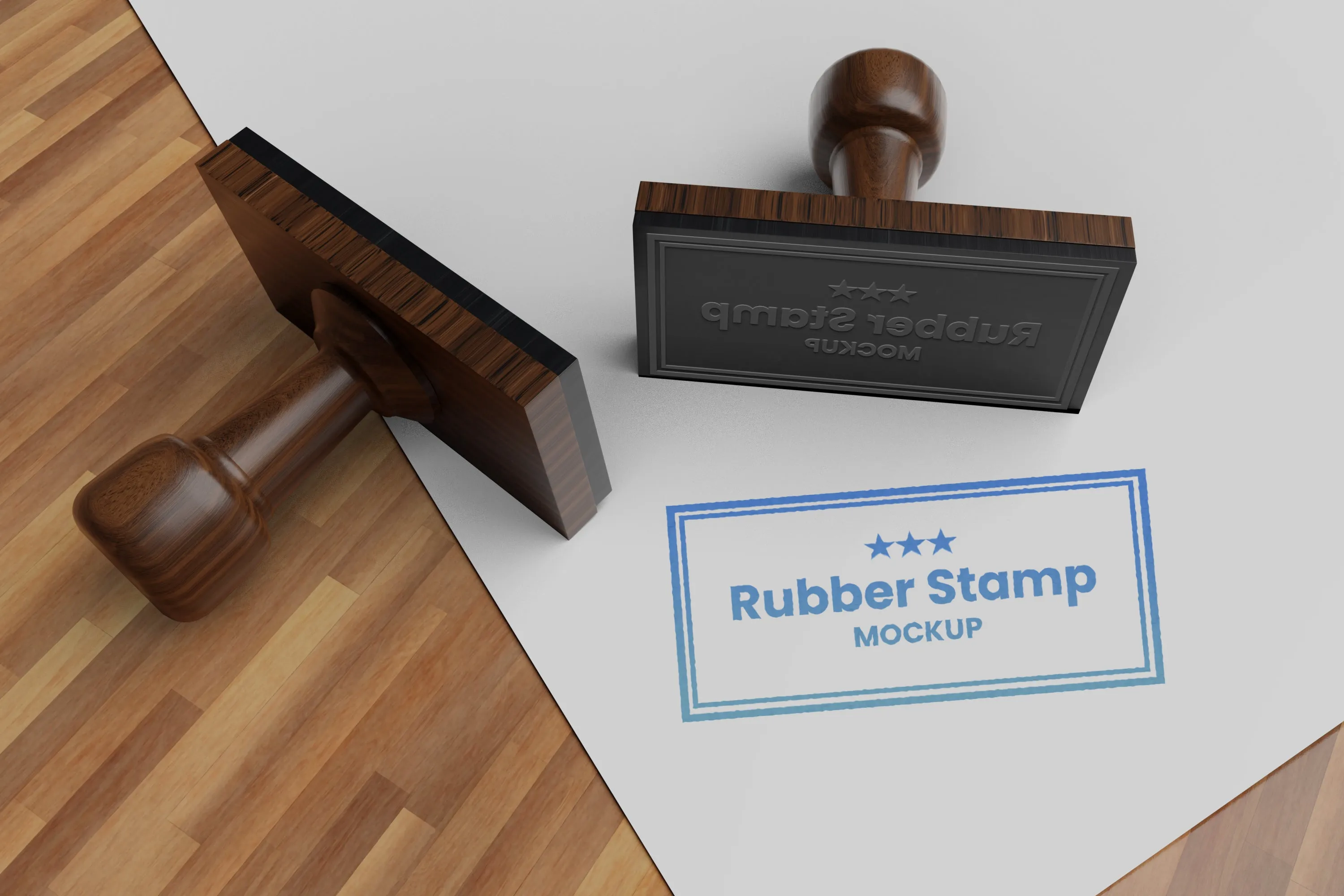 10 Free Rubber Stamp Mockups