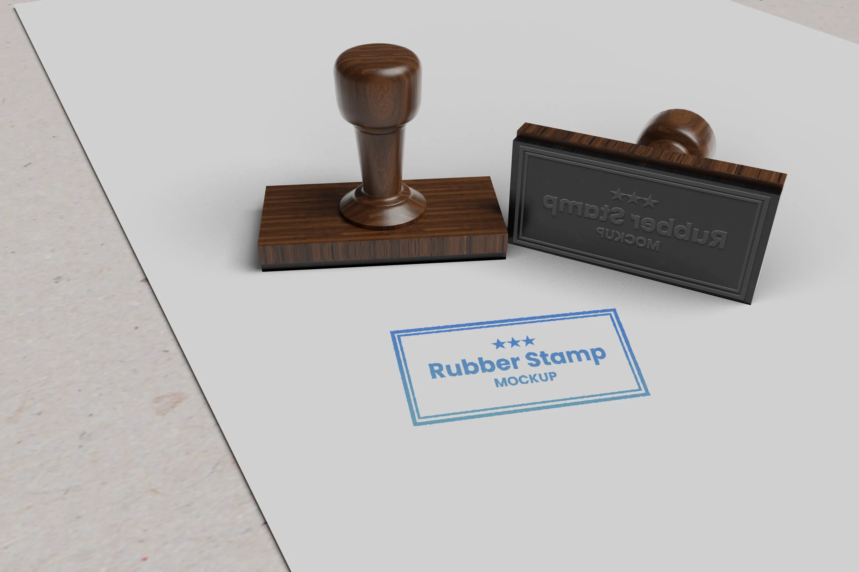 10 Free Rubber Stamp Mockups