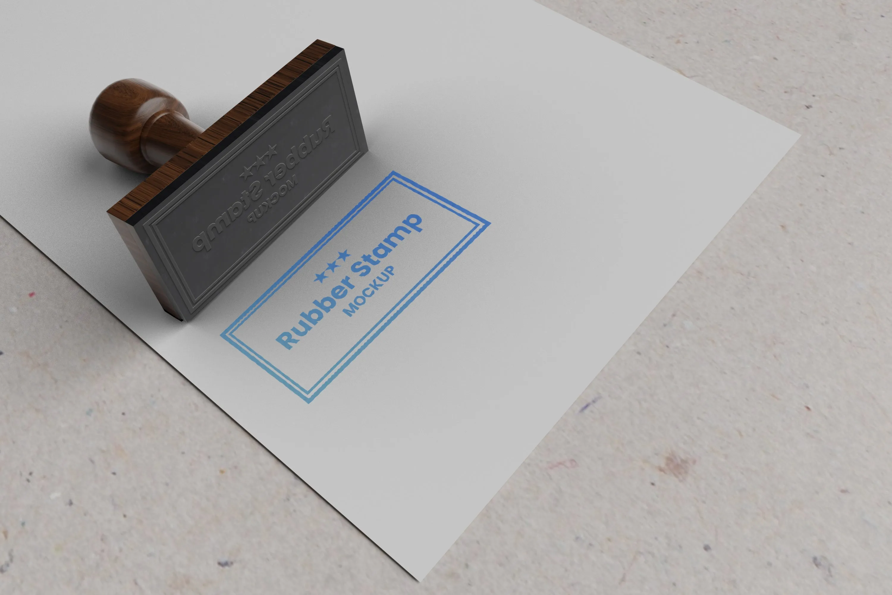10 Free Rubber Stamp Mockups