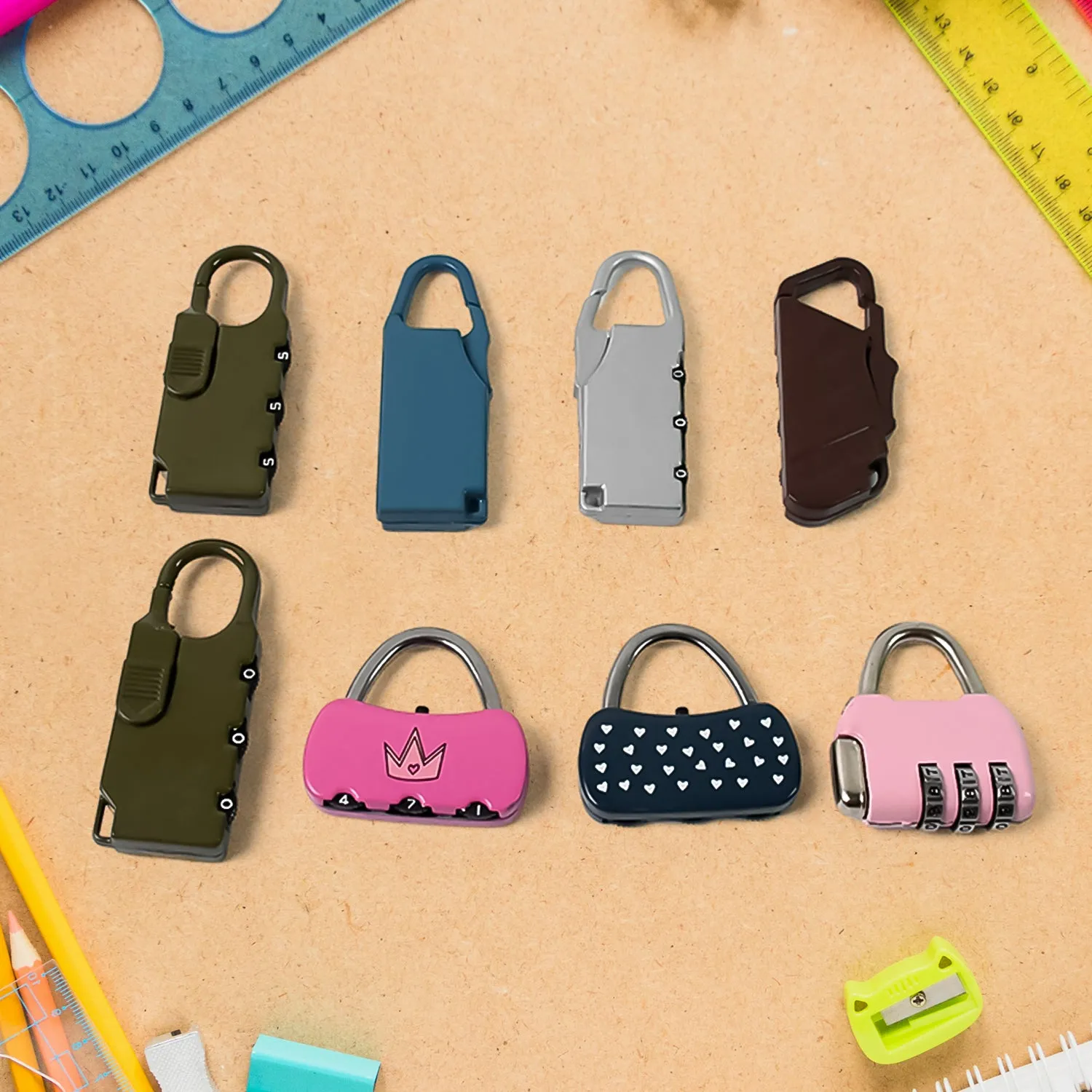3 Digit Metal Combination Lock (1 Pc Mix Color)