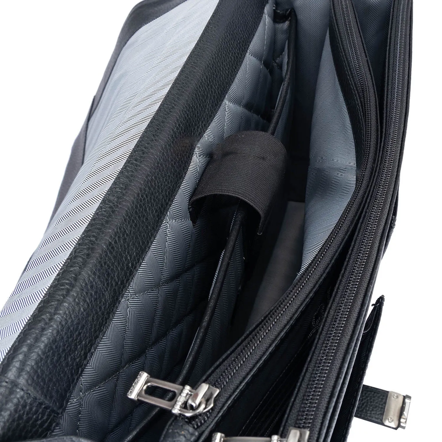 Black Monogram Leather Portfolio
