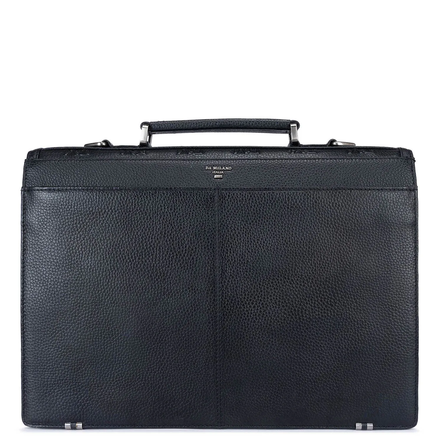 Black Monogram Leather Portfolio