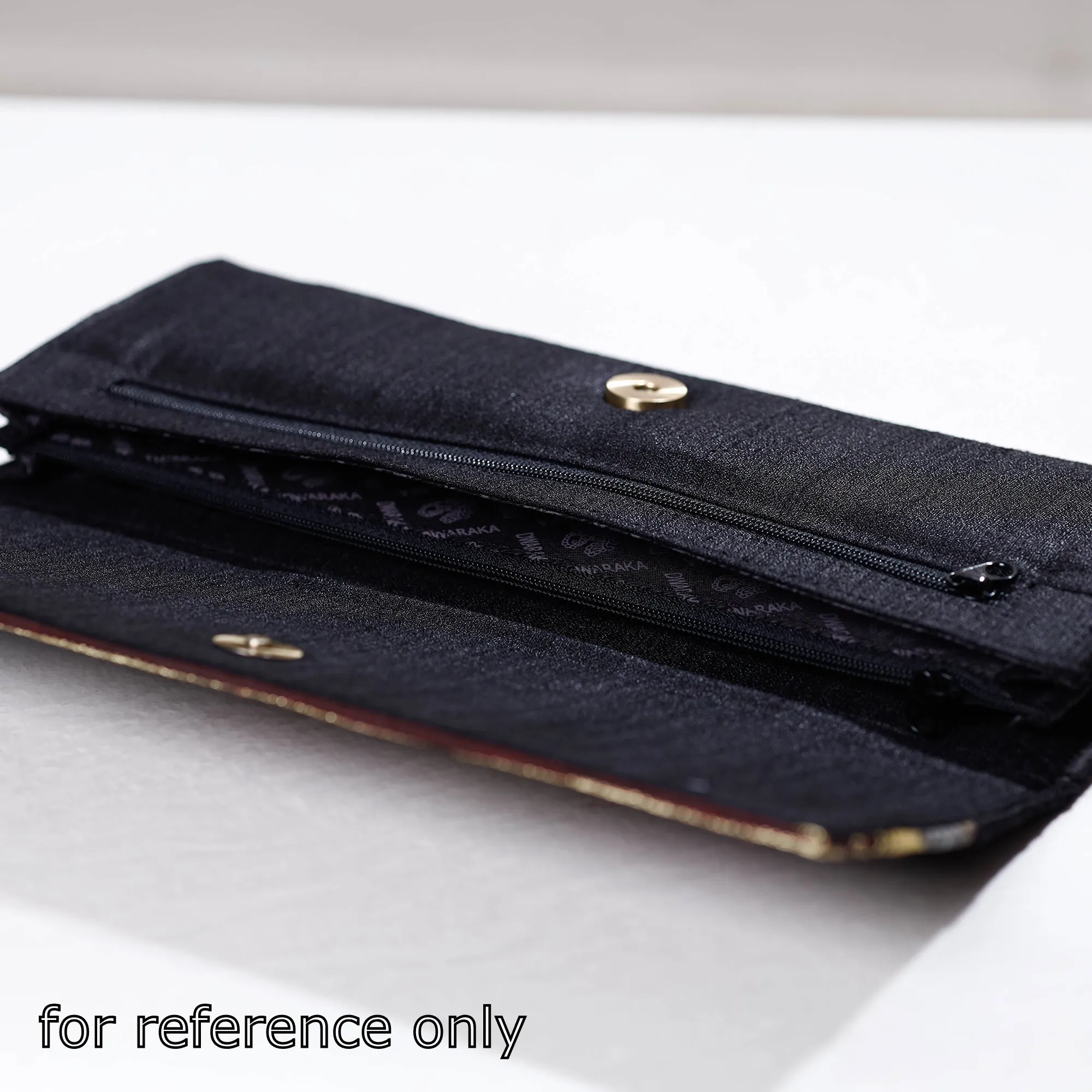 Blue - Handpainted Kalamkari Ghicha Silk Clutch