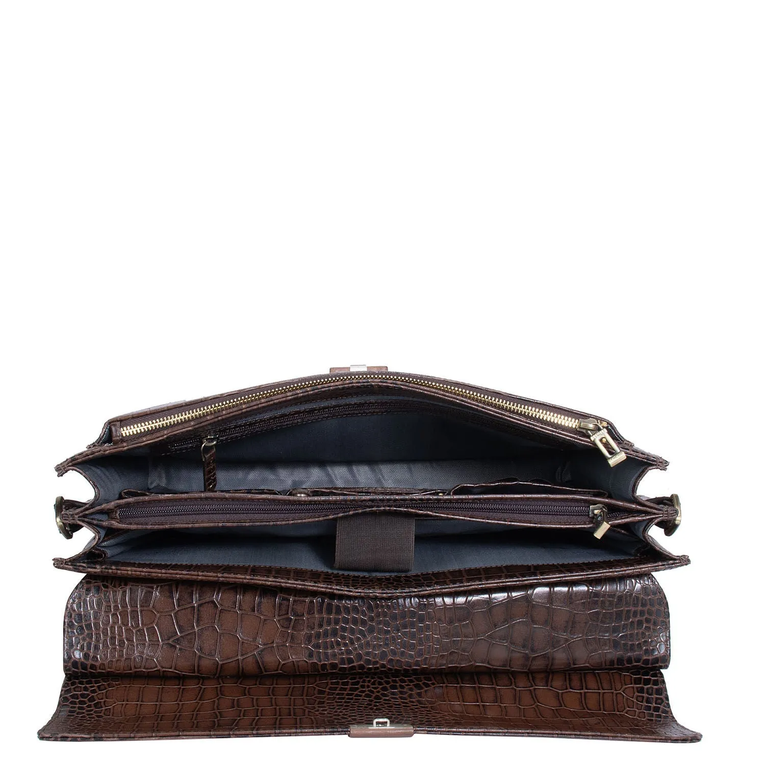 Brown Croco Effect Portfolio