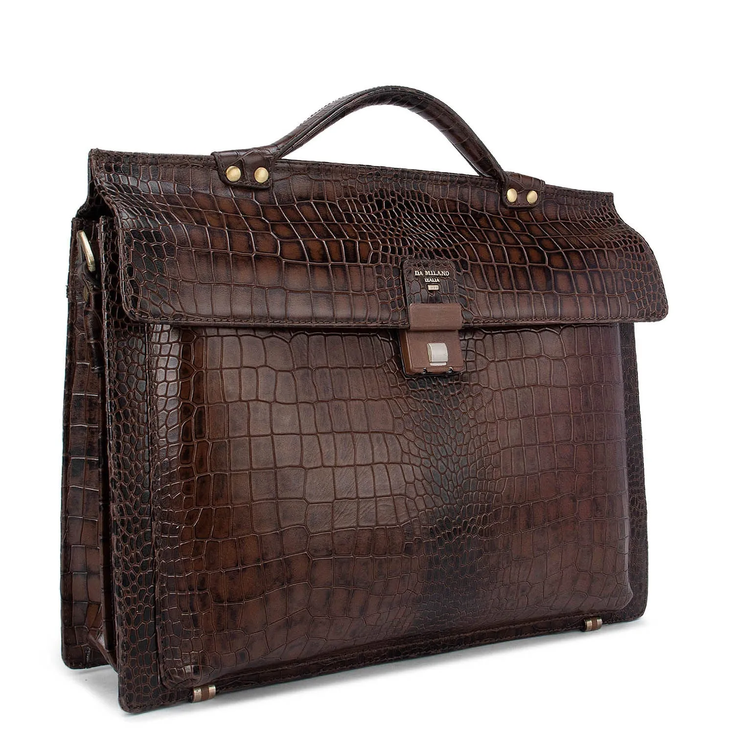 Brown Croco Effect Portfolio