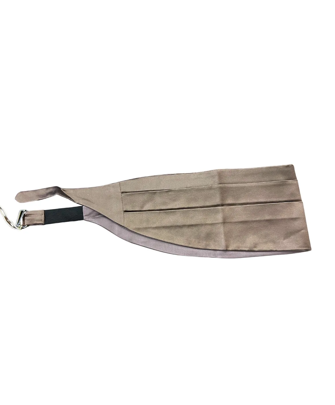 Brunello Cucinelli Silk Cotton Satin Brown Men's Cummerbund