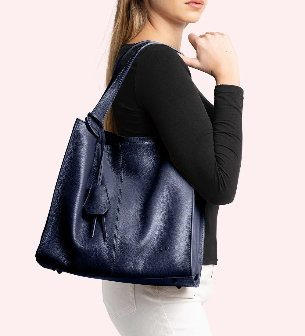 Cassia Small Tote Navy