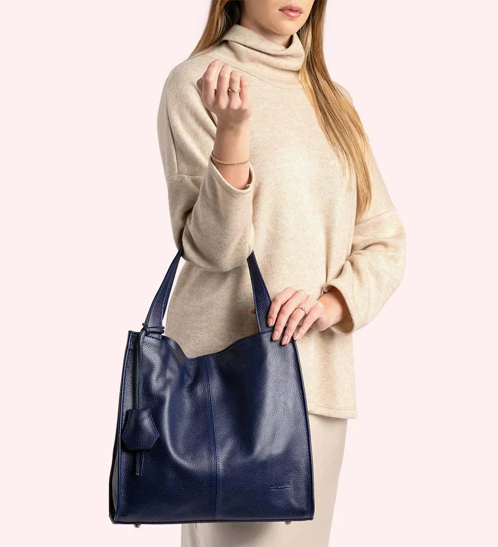 Cassia Small Tote Navy