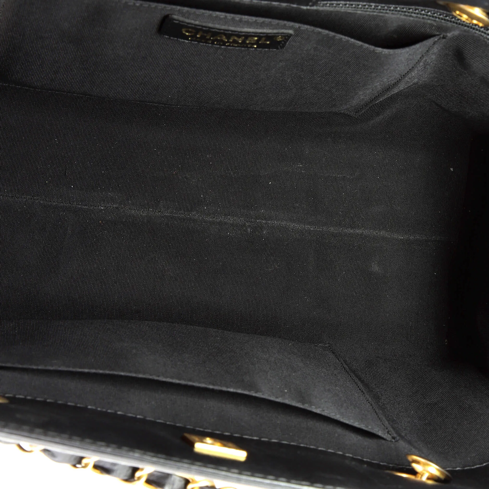 Chanel Cc Chain Shopping Tote Chevron