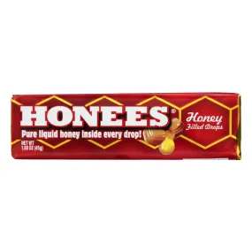 Honees Pure Honey Filled Drops (Pack of 24 - 1.6 Oz.)