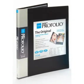 Itoya Art ProFolio, Black 24-Sleeves 8x10"