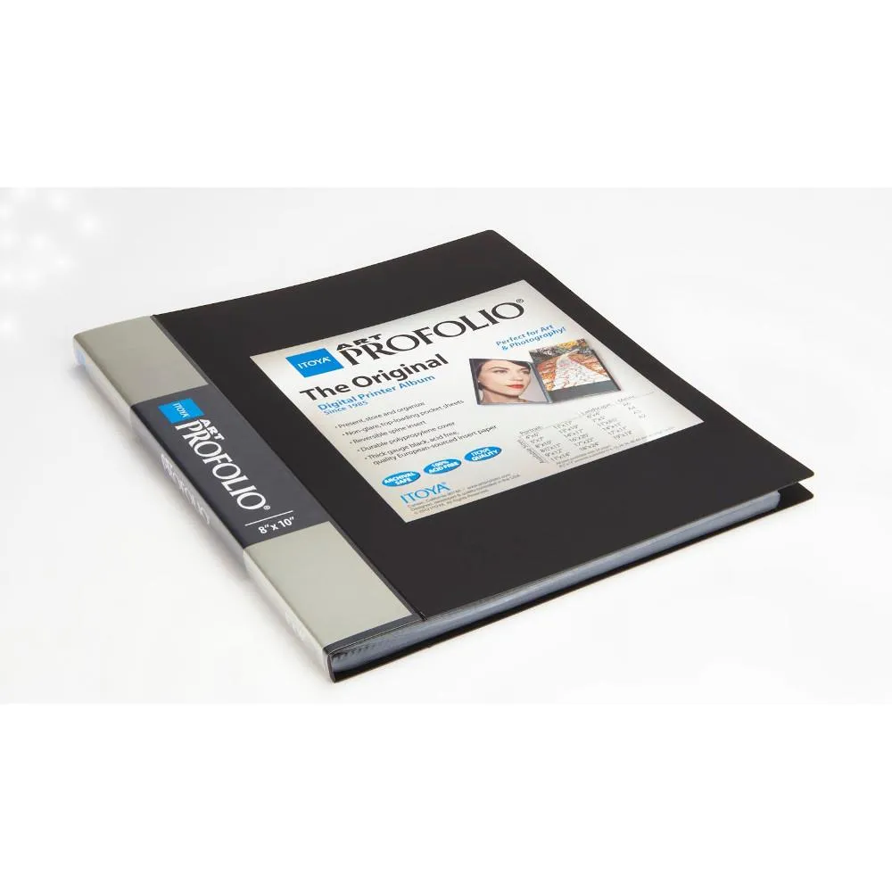 Itoya Art ProFolio, Black 24-Sleeves 8x10"