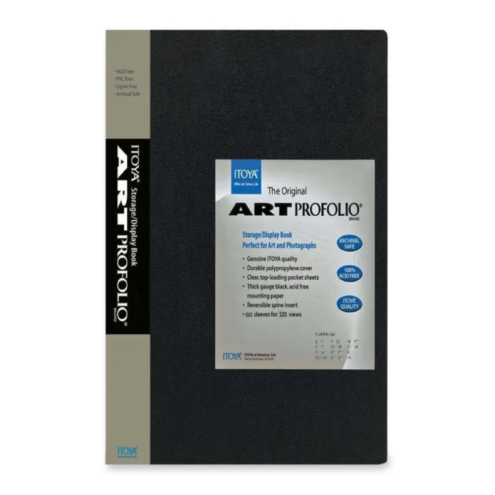 Itoya Art ProFolio, Black 24-Sleeves 8x10"