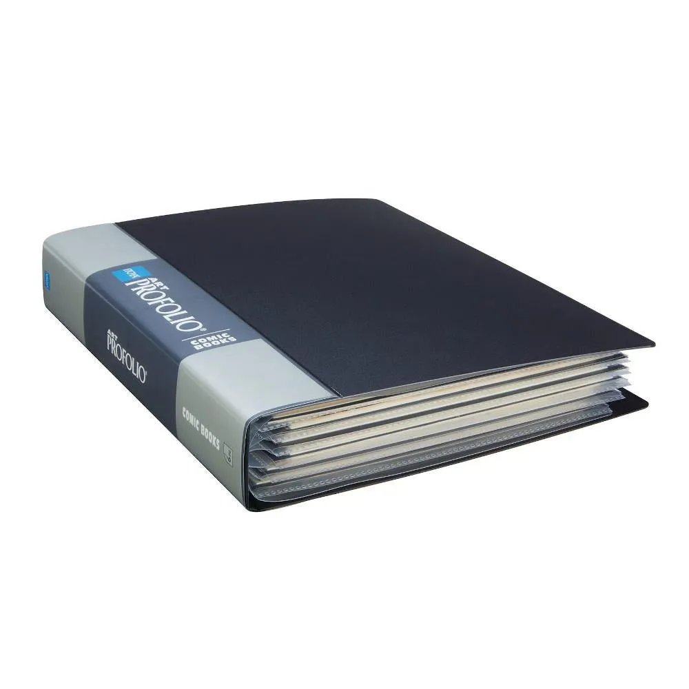 Itoya Comic Book ProFolio, Black 6-Sleeves for Current & Silver Age Sized Comics