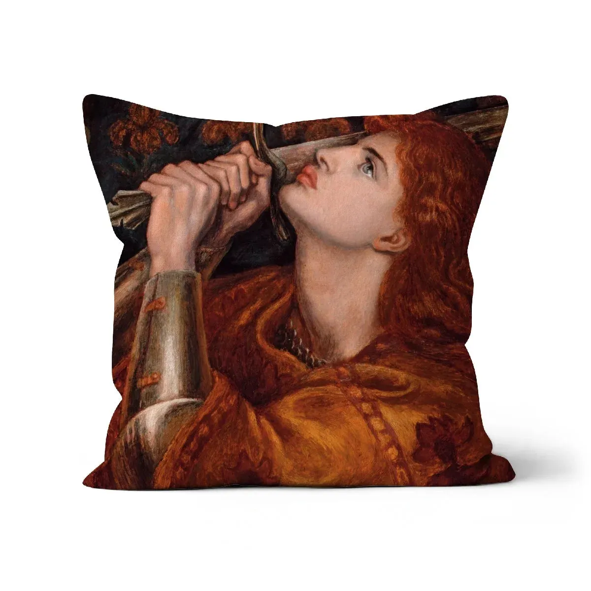 Joan of Arc - Dante Gabriel Rossetti Art Pillow