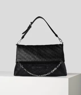 K/KUSHION MONOGRAM-EMBOSSED FOLDED TOTE