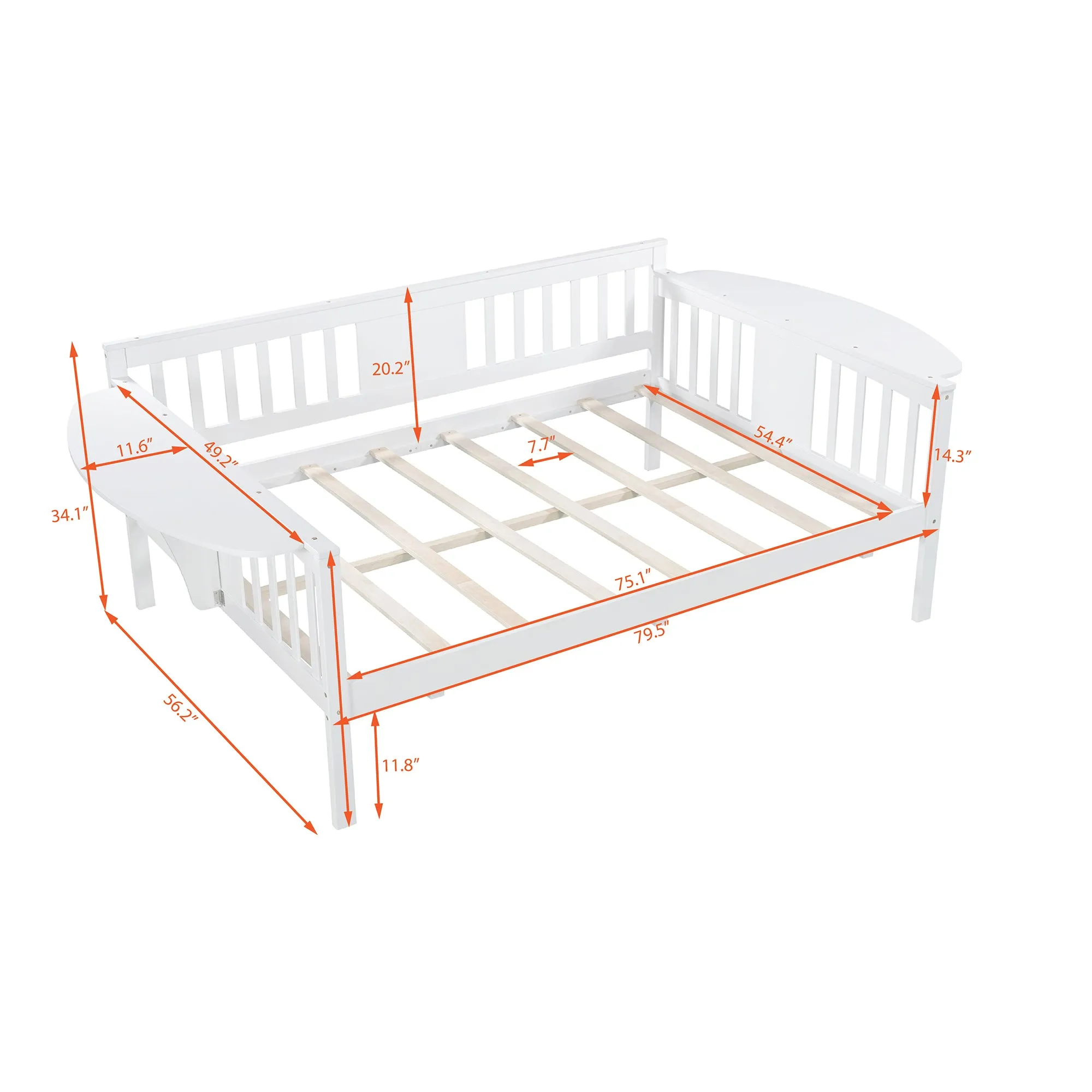 Kora Full Size Daybed - White