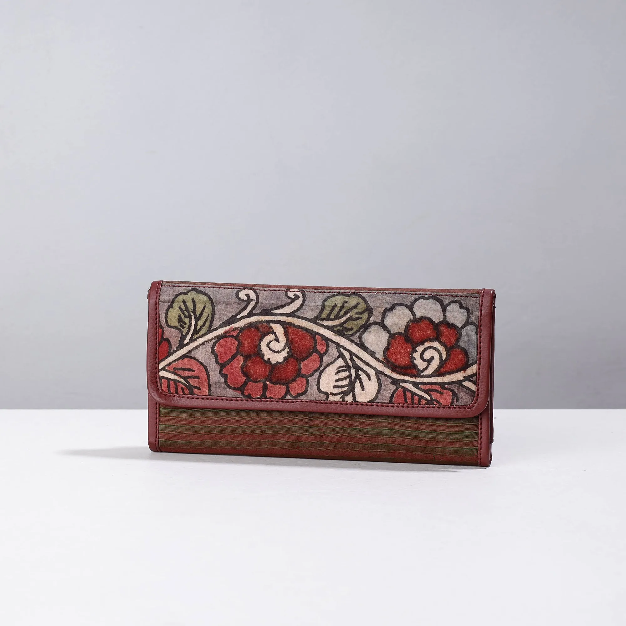 Multicolor - Handpainted Kalamkari Natural Dyed Cotton Clutch