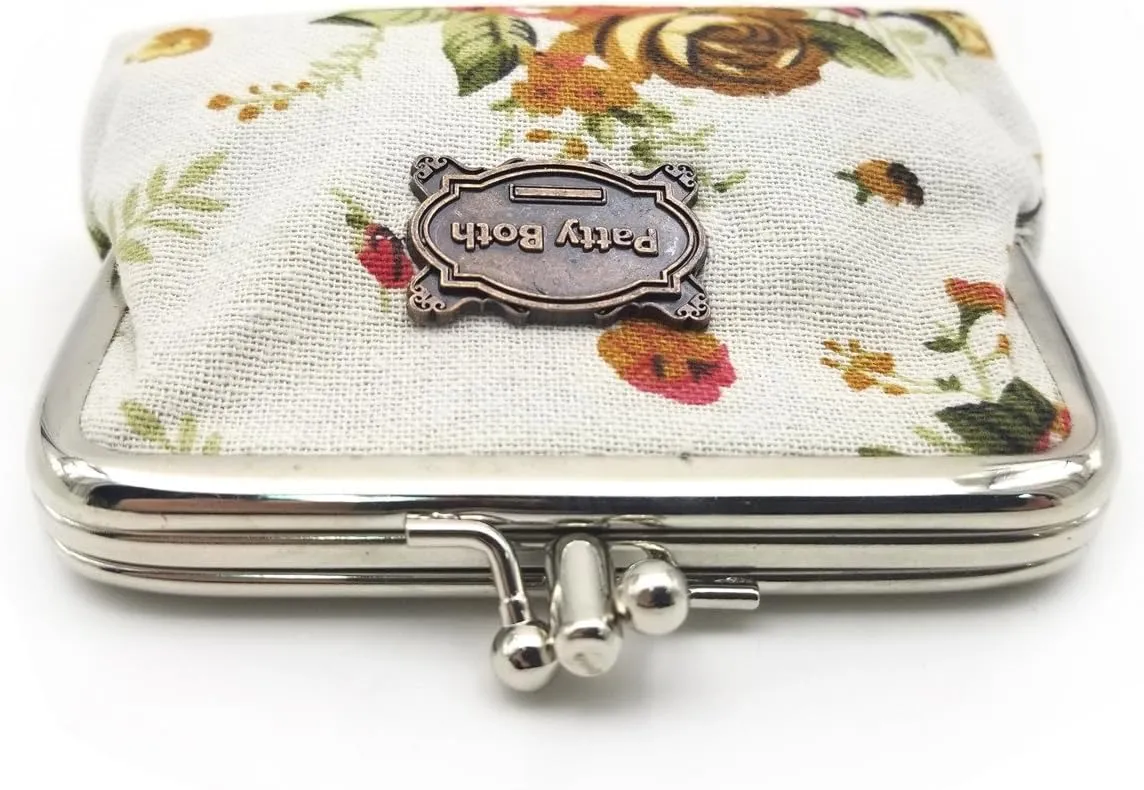 Patty Both Cute Classic Floral Exquisite Buckle Coin Purse