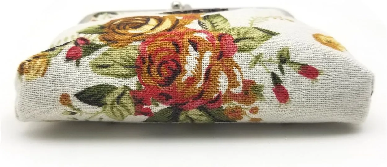 Patty Both Cute Classic Floral Exquisite Buckle Coin Purse