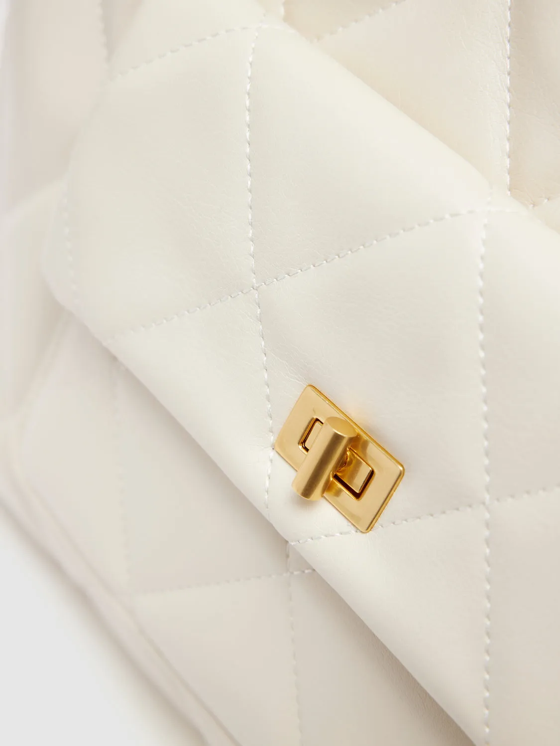 Quilted Vegan Leather Large Backpacks