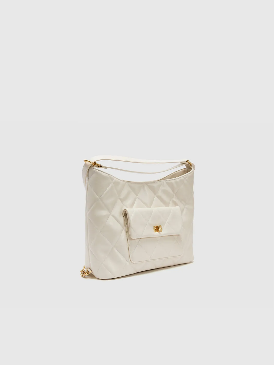Quilted Vegan Leather Large Backpacks