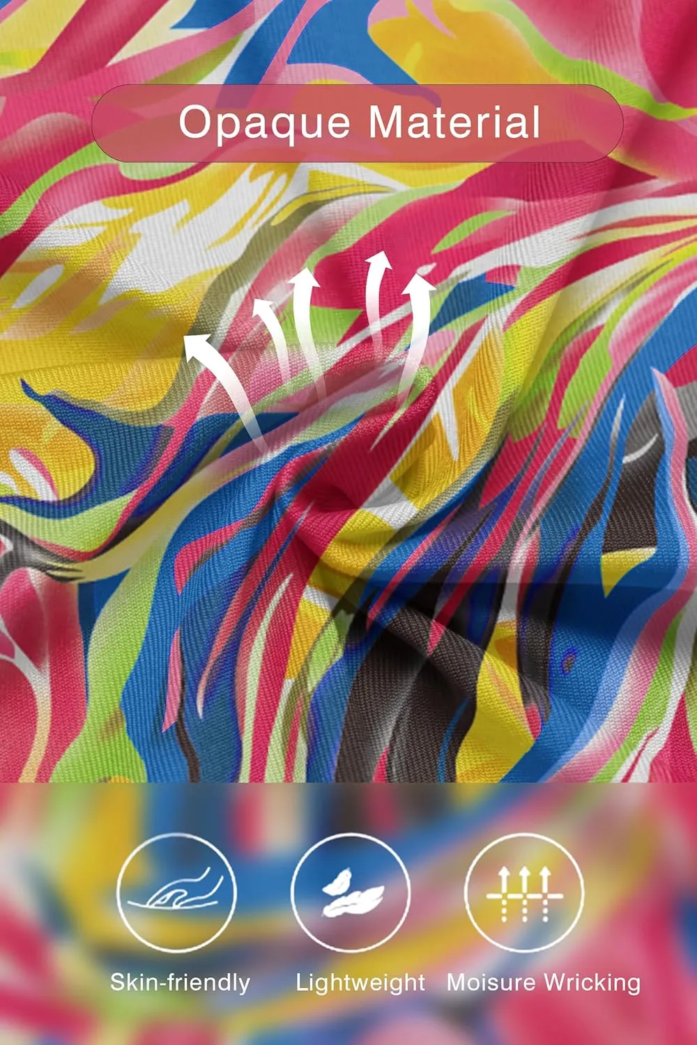 Runwind Women's Midi Dress,3/4 Sleeves V Neck Cocktail Party Dress Curvy Wrap Sexy Geometric Pattern Dresses with Belt