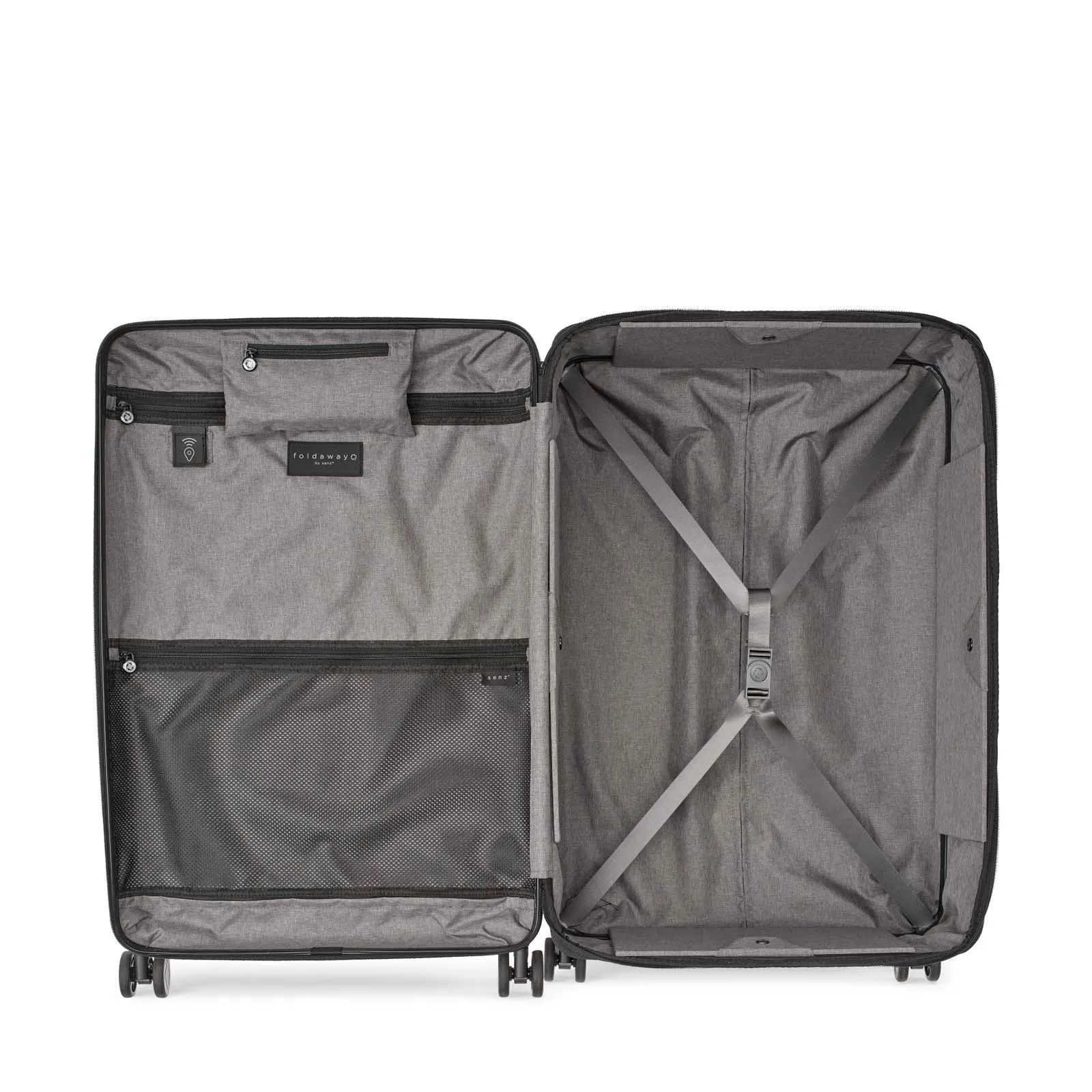 Senz° Foldaway Large Check In Trolley | Silk Grey