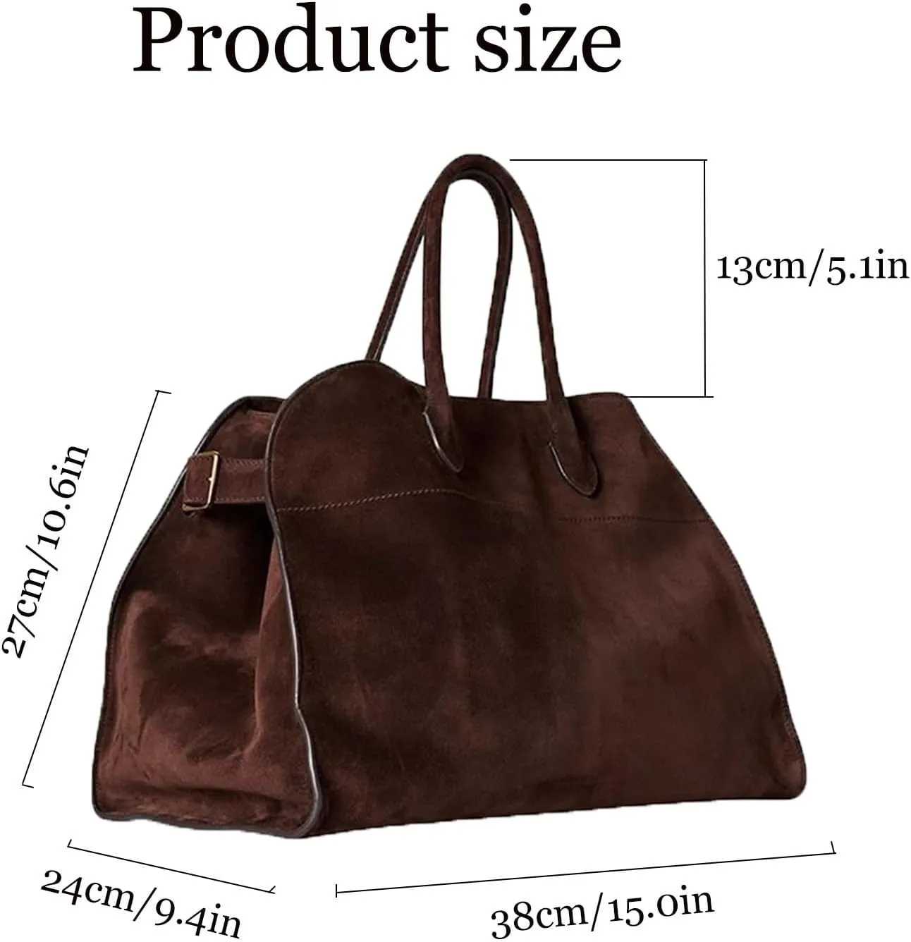 Soft Suede Satchels Bags for Women, Fashion Vintage Top-Handle Tote Bags,Large Capacity Casual Hobo Bag