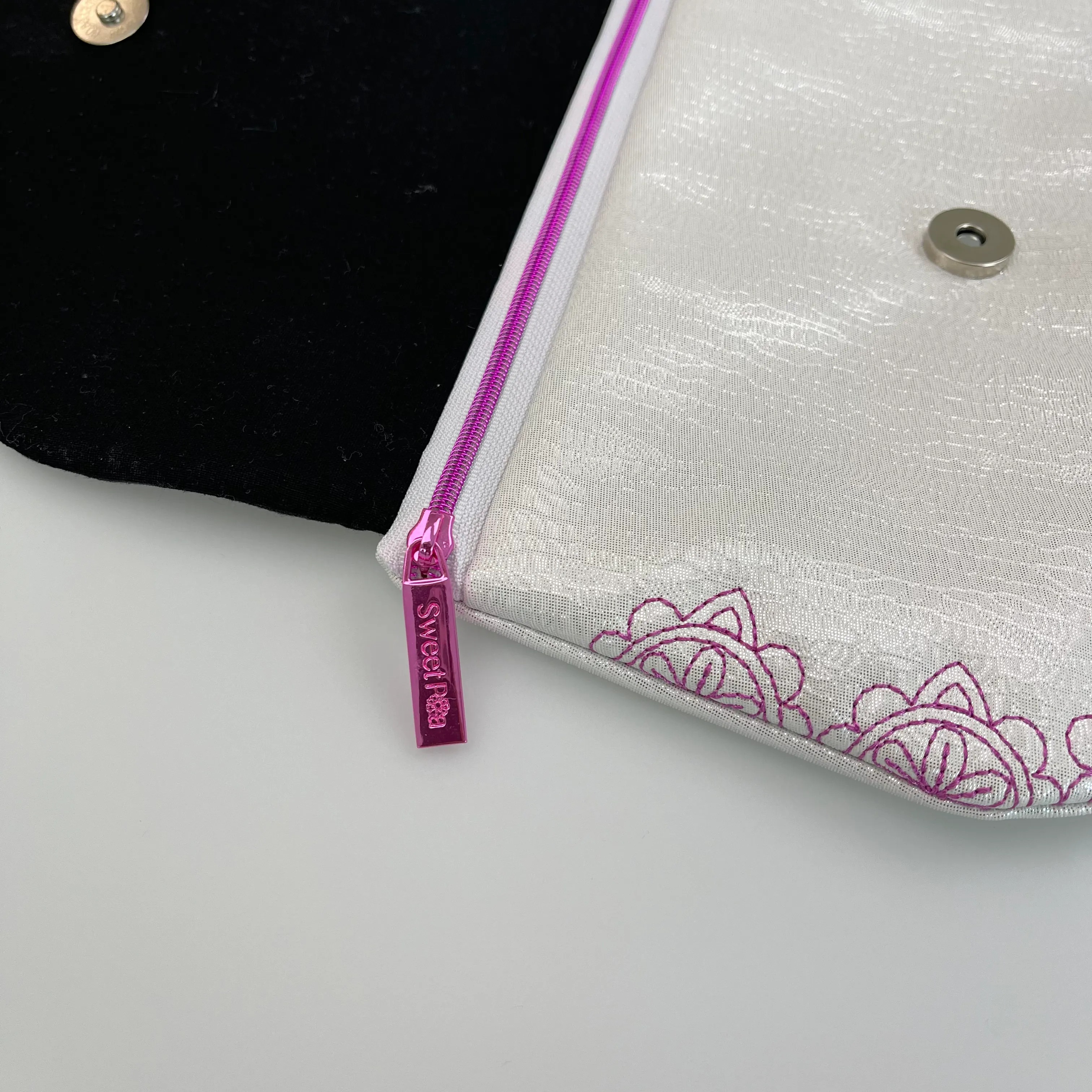 Sugar Skull Clutch with Zipper