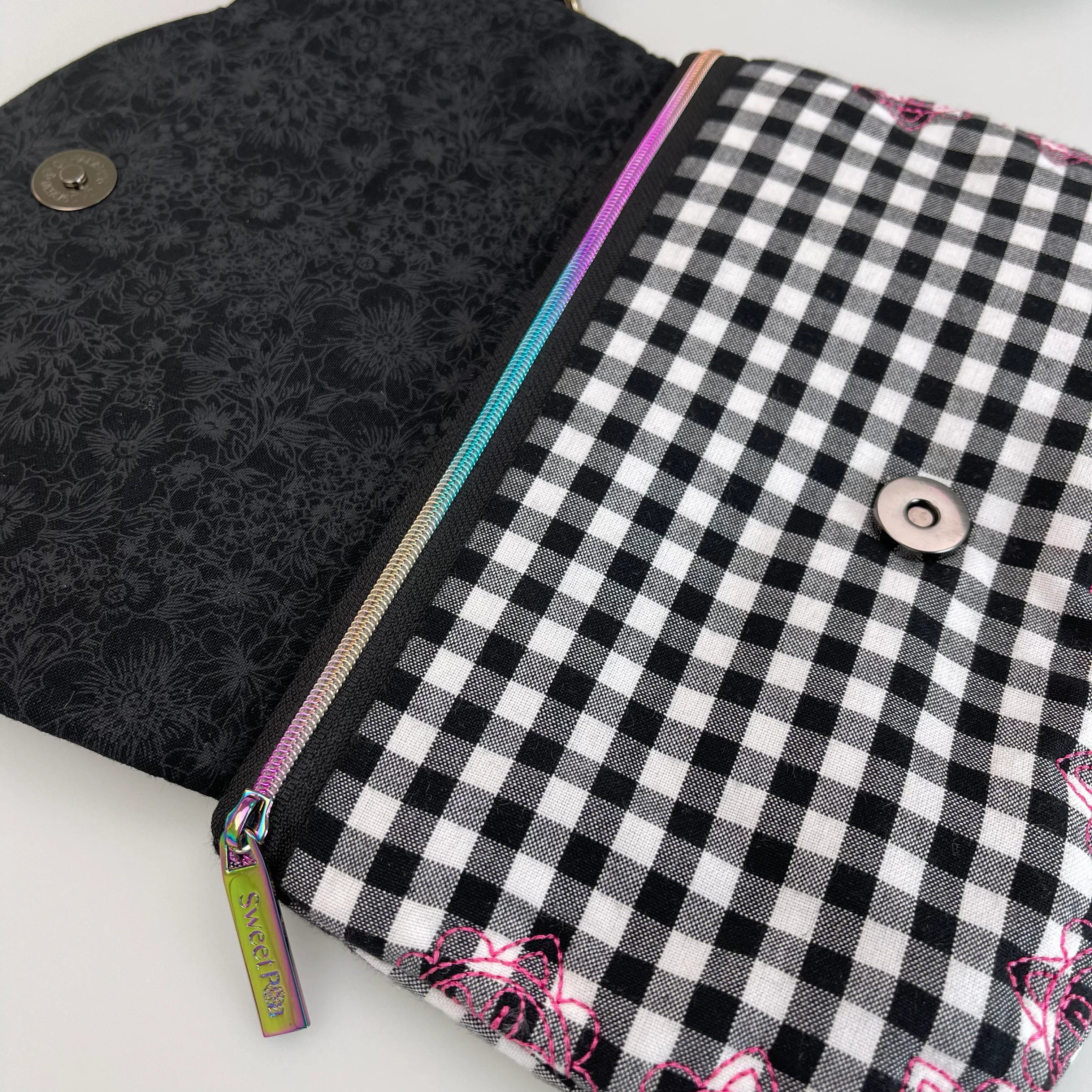 Sugar Skull Clutch with Zipper