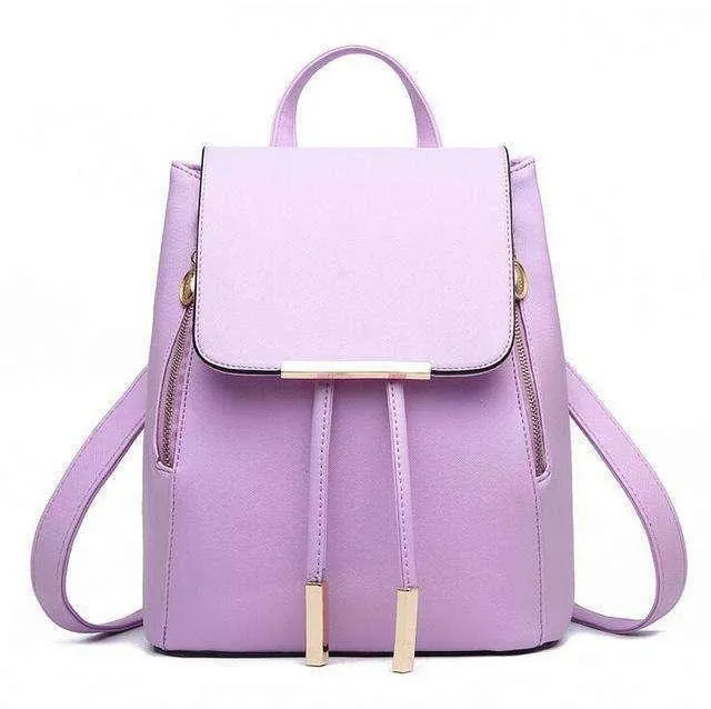 Women Backpack High Quality Leather Look Herald Fashion