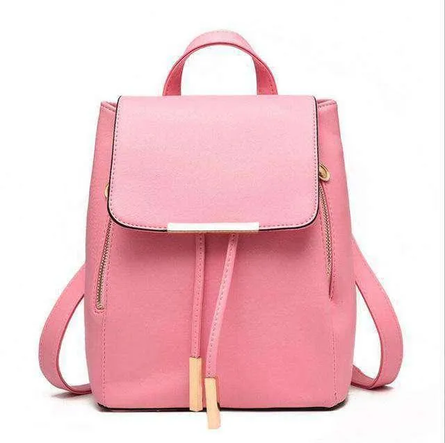 Women Backpack High Quality Leather Look Herald Fashion