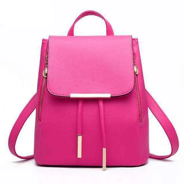 Women Backpack High Quality Leather Look Herald Fashion